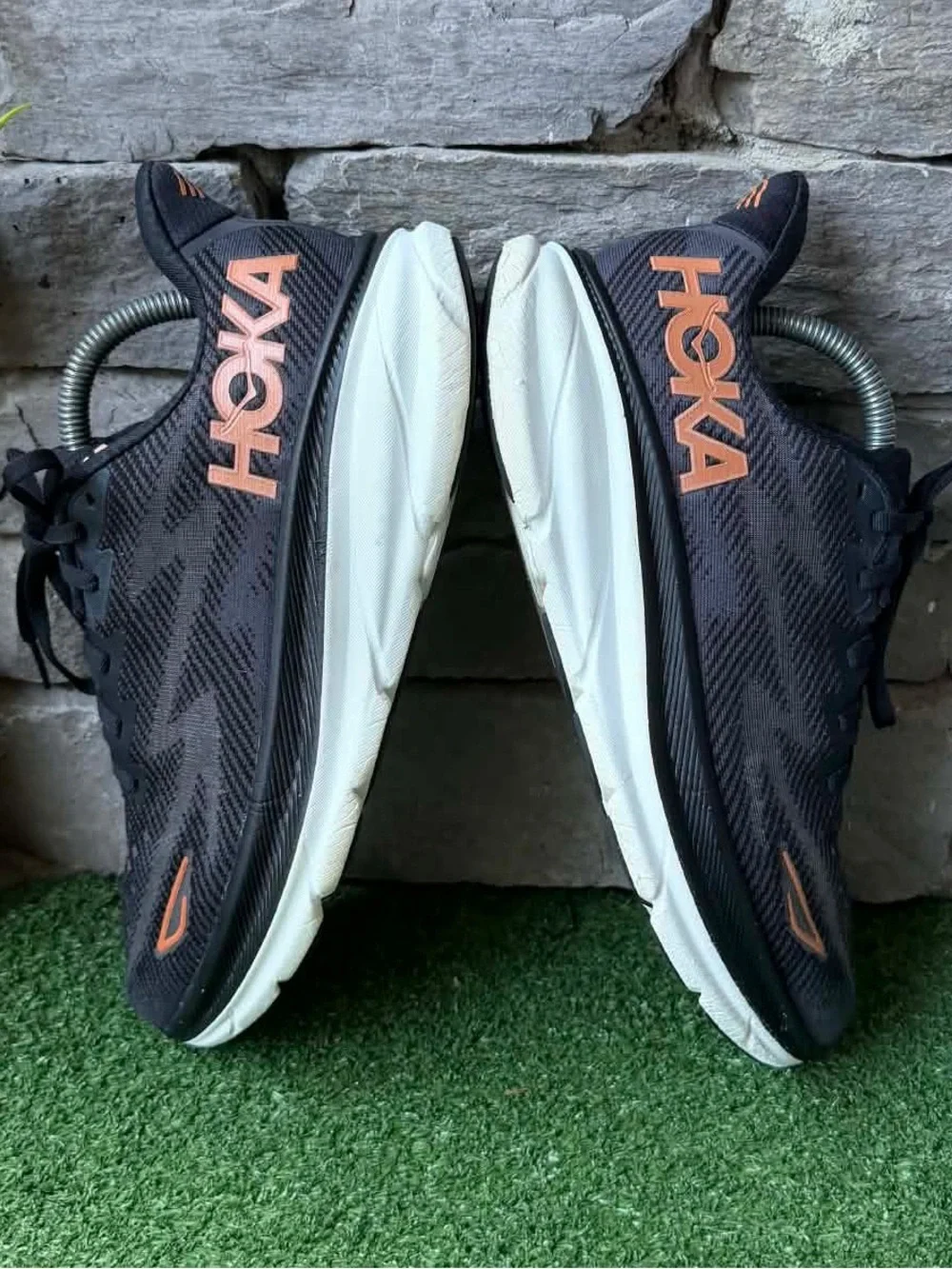 Hoka One One Clifton 9 Black/Rosegold Womens Sneakers